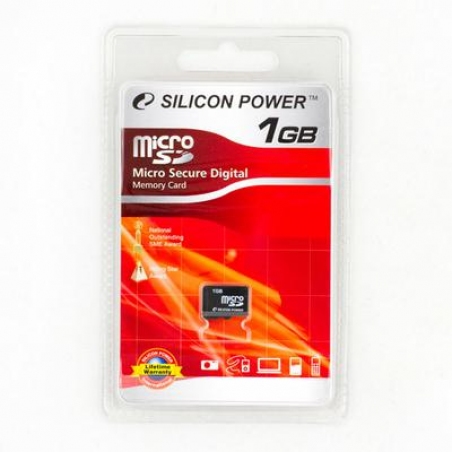 Карта памяти Silicon Power MicroSD 1GB
