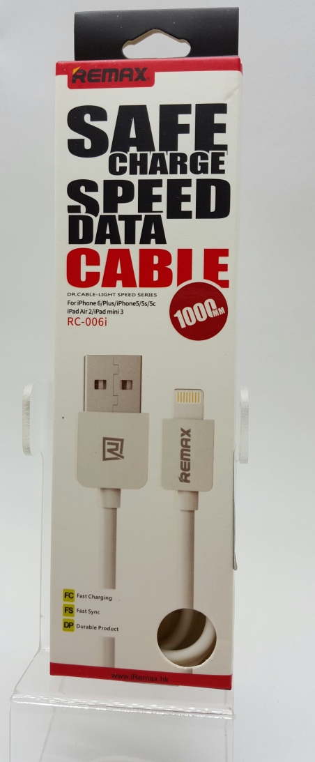 USB Кабель Remax "Light Speed" Lightning для iPhone 5/5c/5s/6/6+/6s/6s+