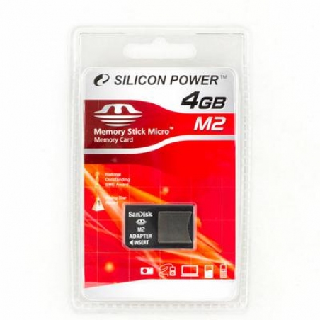 Карта памяти Silicon Power 4 Gb MS Micro M2
