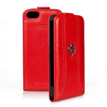 Ferrari FF flip leather case for iPhone 5