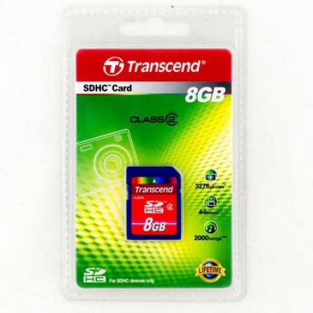 Карта памяти Transcend SDHC 8Gb class 2