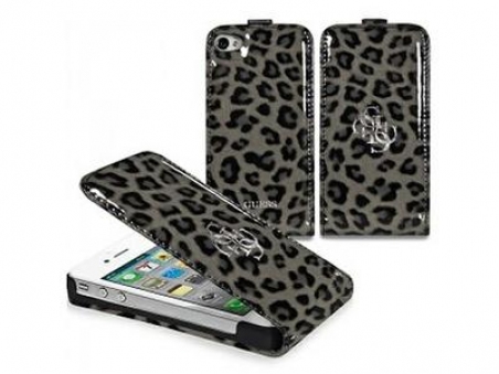 GUESS Leopard flip case for iPhone 4/4S