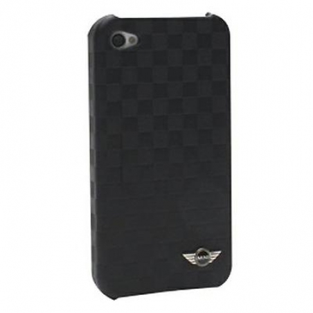 MINI Cooper Chequered leather back cover for iPhone 4