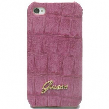 GUESS Croco mat back cover for iPhone 4